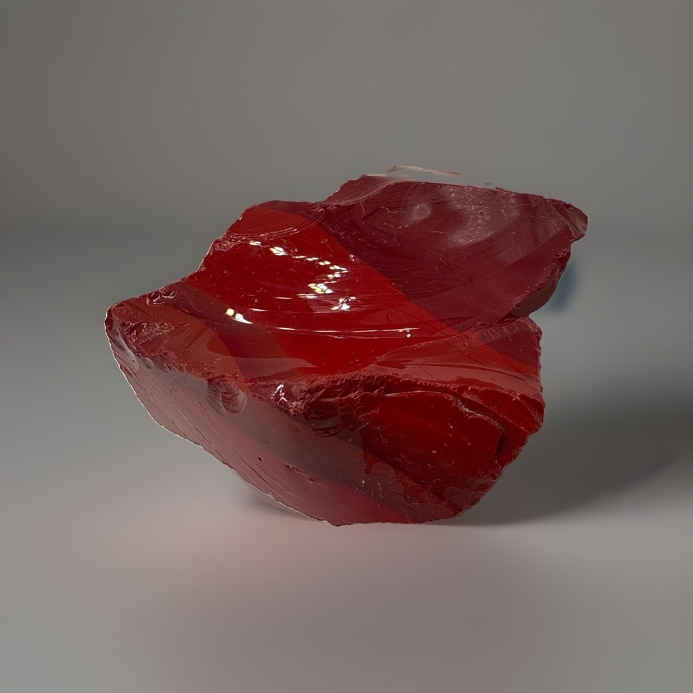 Vintage Cullet Red Glass Piece Left Over From The Fenton Glass Plant